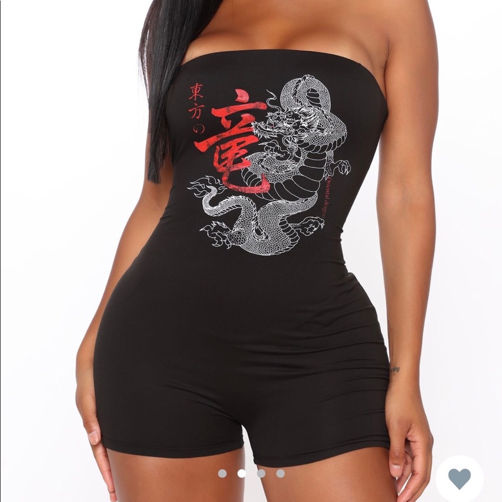black dragon romper
